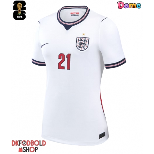 England Eberechi Eze #21 Hjemmebanetrøje Dame VM 2026 Kort ærmer